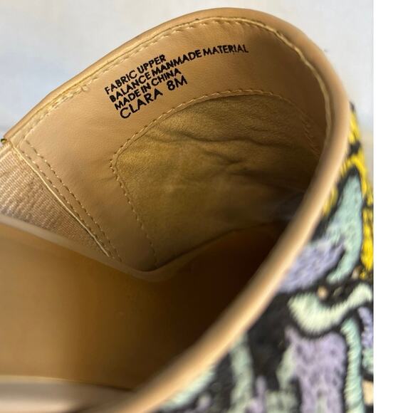 Crown Vintage Clara Floral Lace Peeptoe Embroidered Block Heel Mules Sandal Sz 8 - Picture 15 of 16